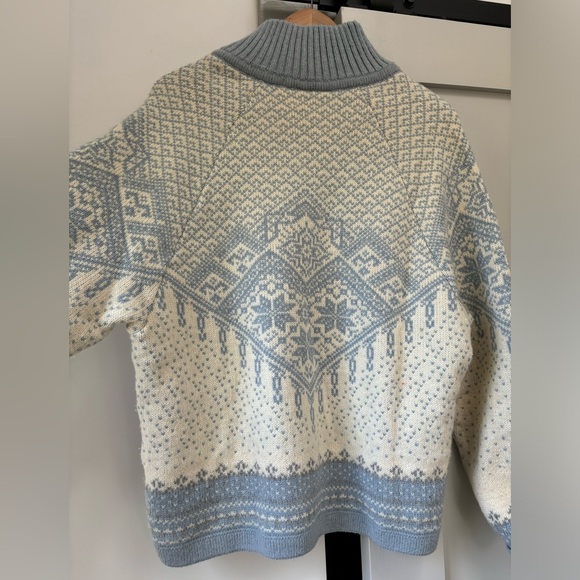 Levandi Norwegian 100% wool vintage ski sweater - Picture 4 of 15